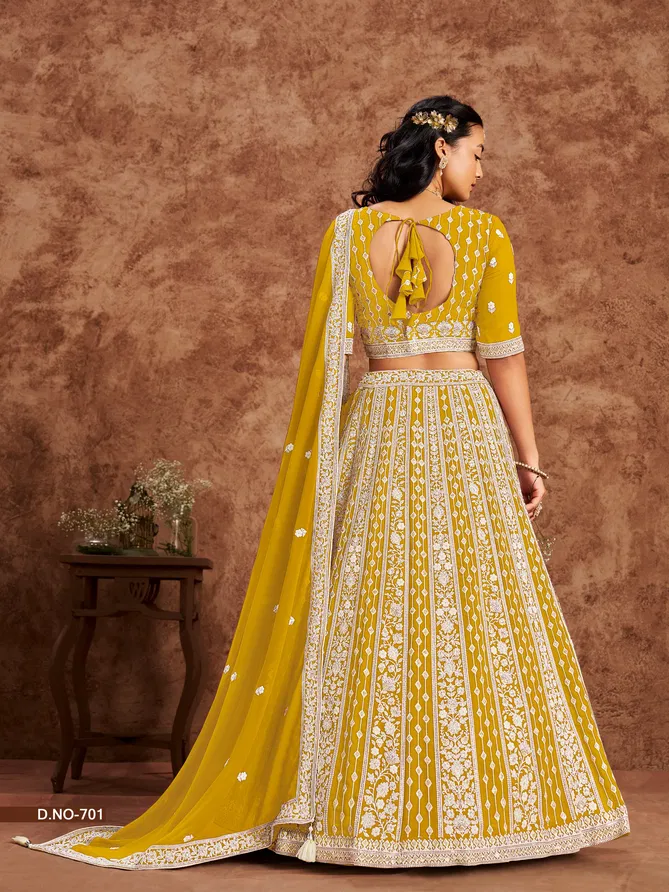 Mehvish Vol 7 Faux Georgette Wedding Wear Lehenga Choli Orders In India